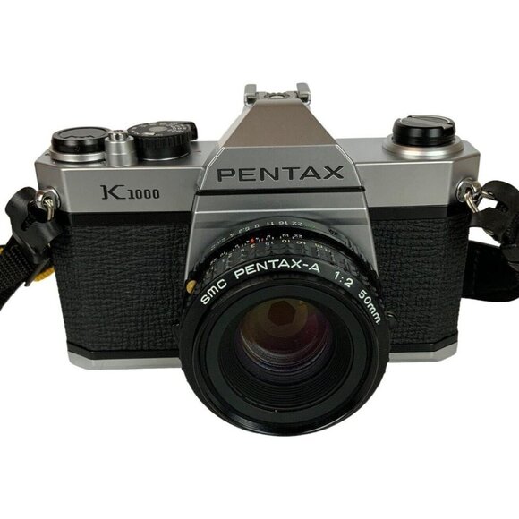 Pentax Asahi K1000 35mm SLR Film Camera 50mm Lens Strap User Manual Vtg 1980s - Picture 8 of 9